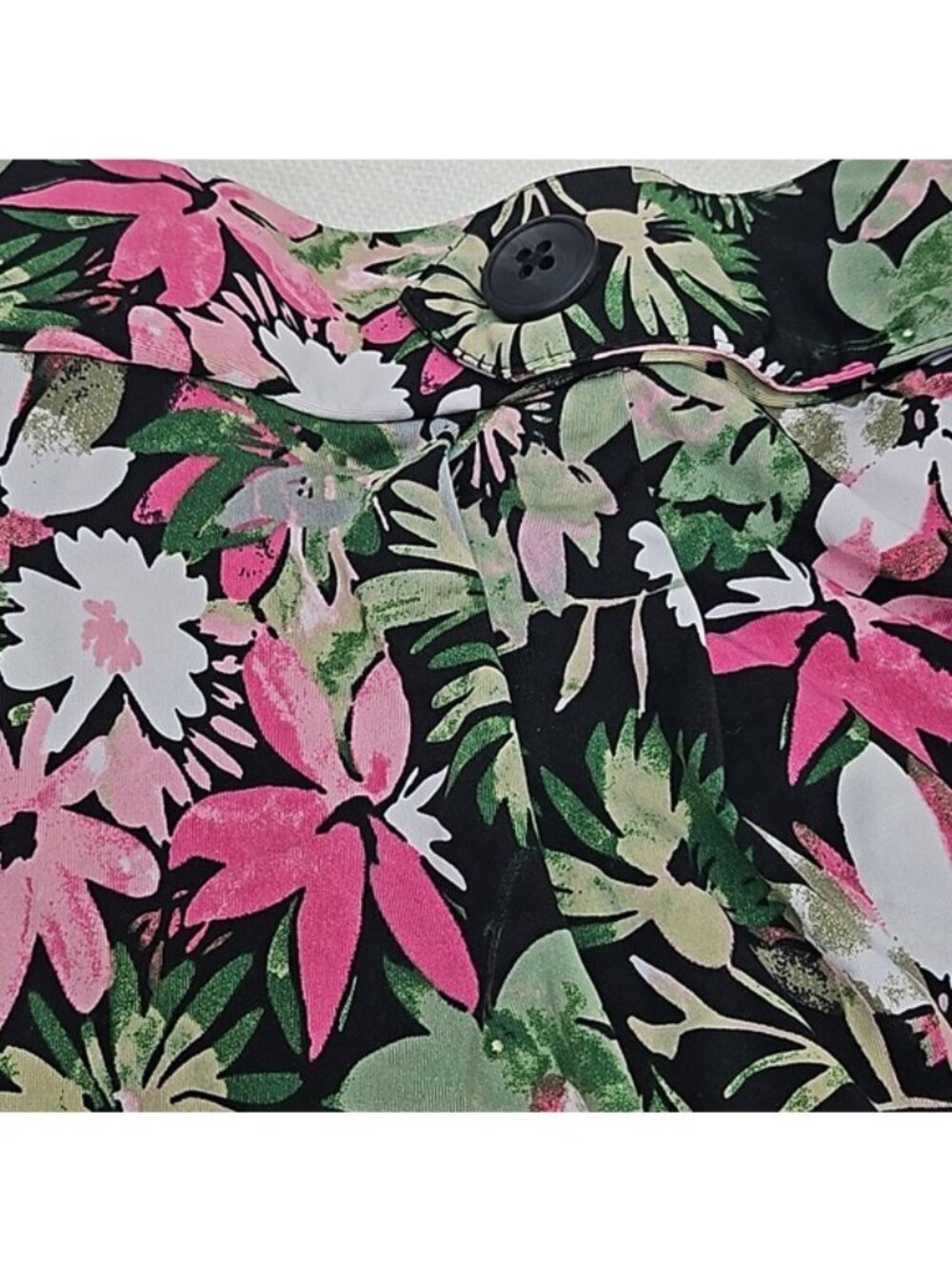 Robert Louis Womens XL Tropical Floral Shorts High Rise Hawaiian Resort Vacation - Picture 4 of 4